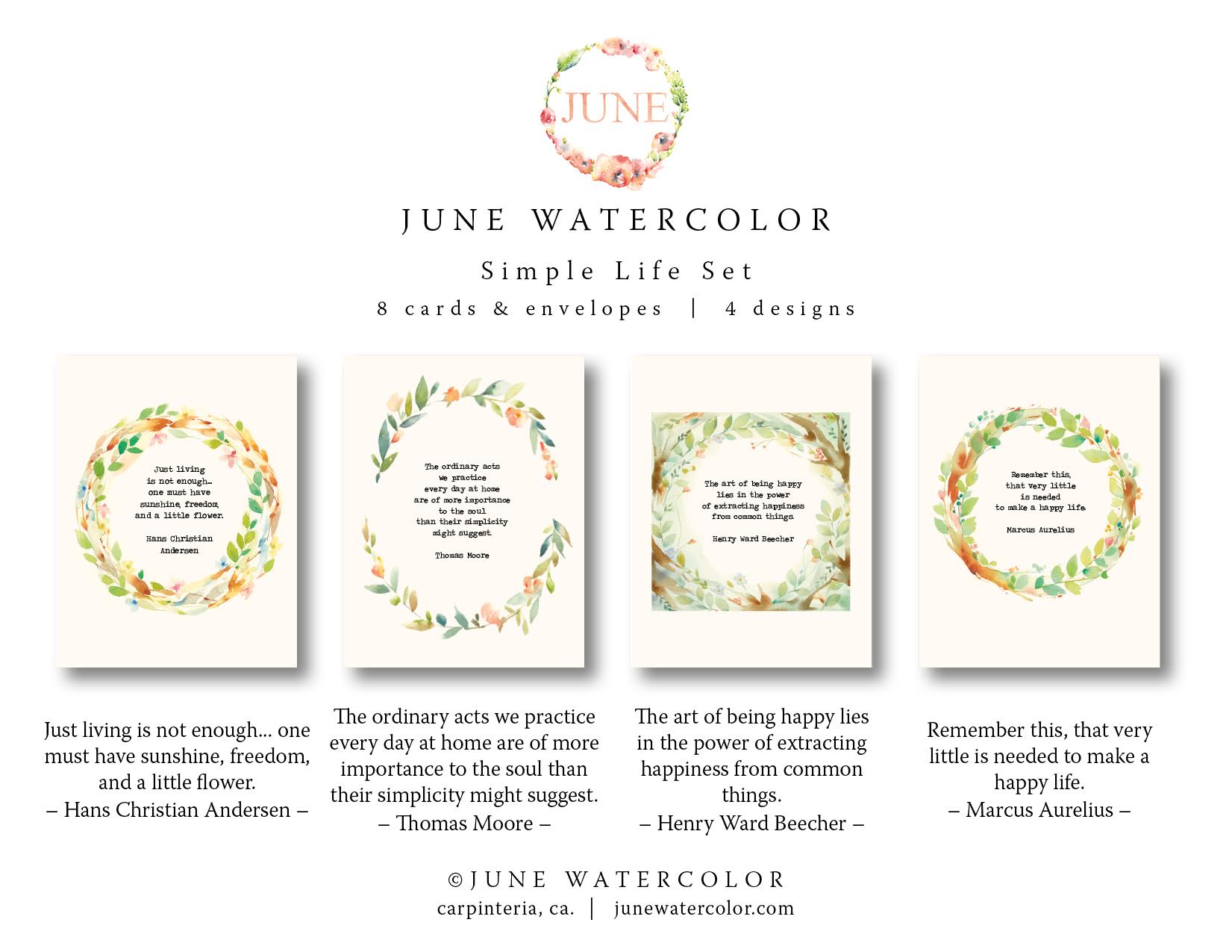 SIMPLE LIFE Assorted Card Set