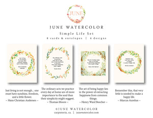 SIMPLE LIFE Assorted Card Set