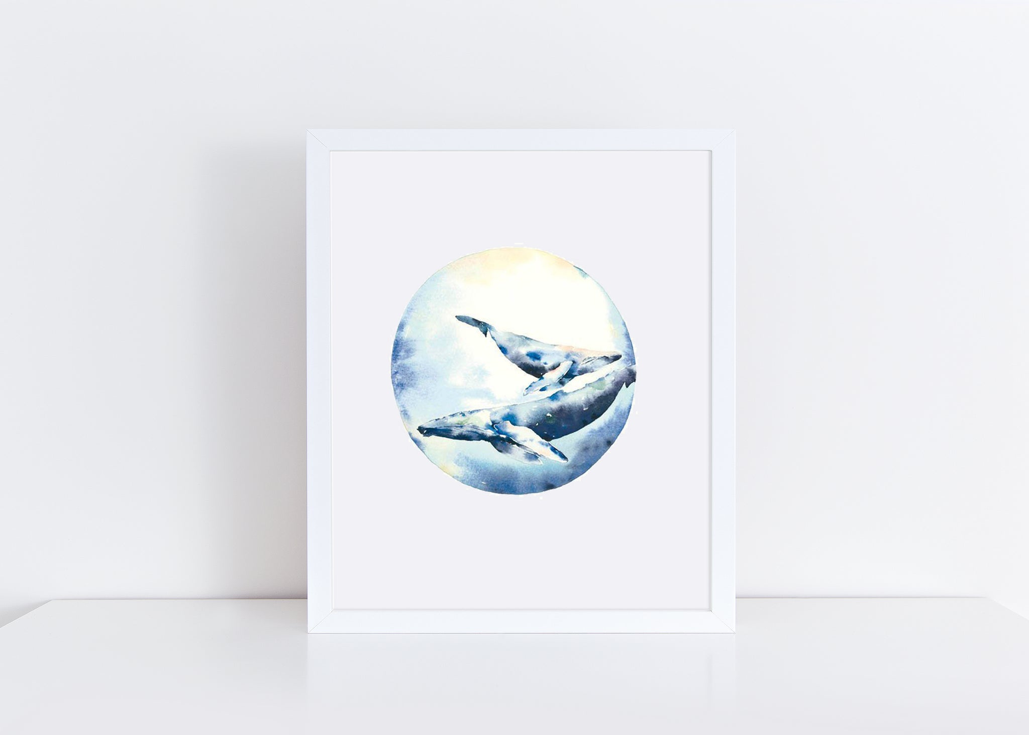 Mama And Baby Whale